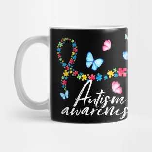 Autism Awareness Ribbon Butterfly Gift Mug